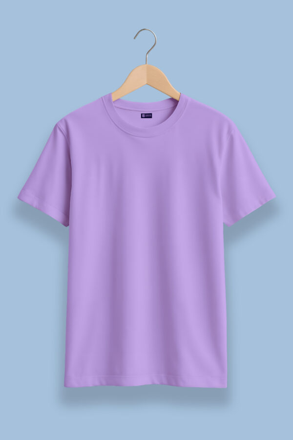 lavender solid tees | regular fit men