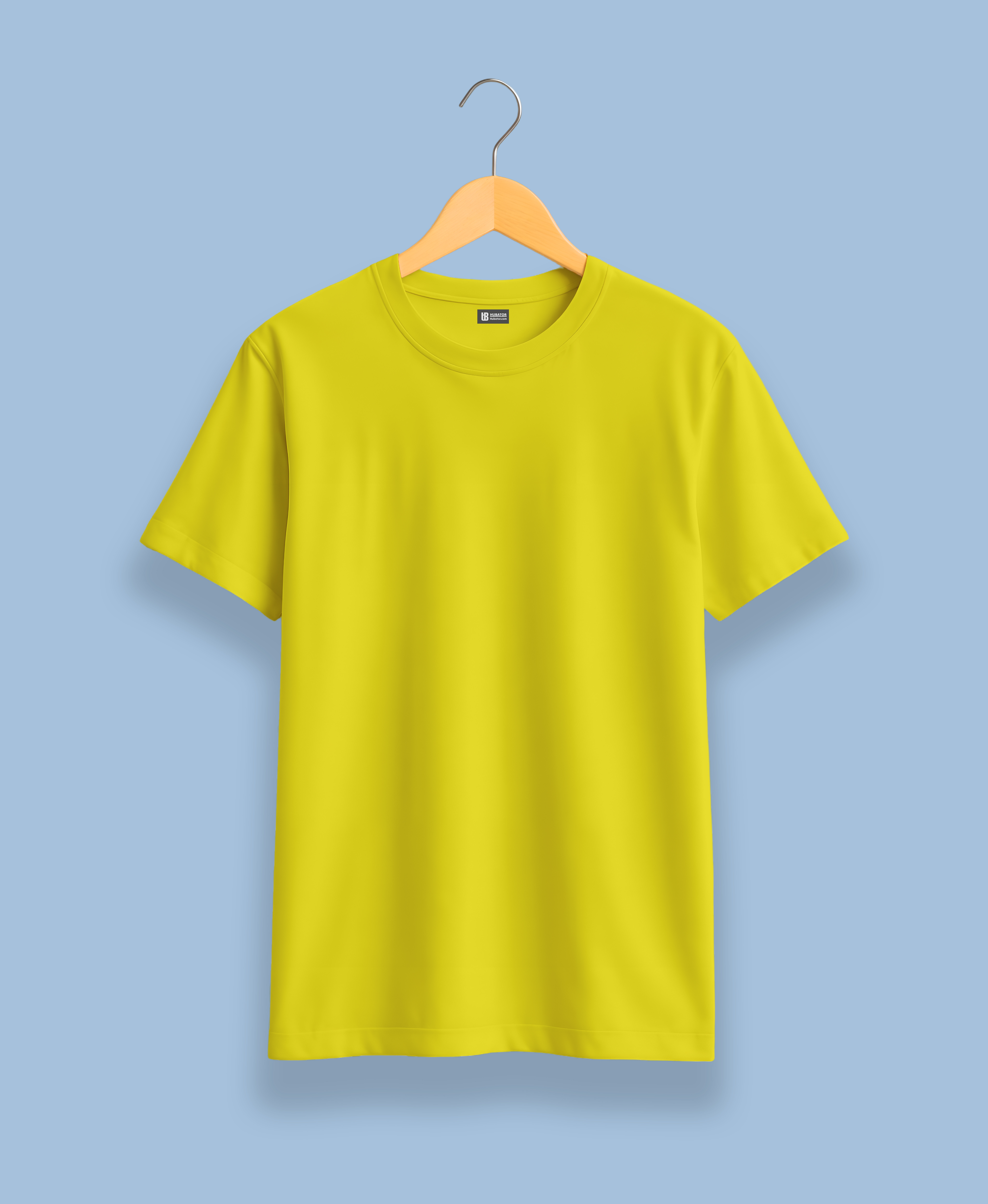 new yellow plain solid tees | regular fit men new yellow plain solid tees | regular fit men