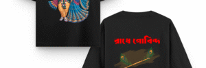 Radhe Govinda Unisex Tees Both Side | Oversized Fit Men