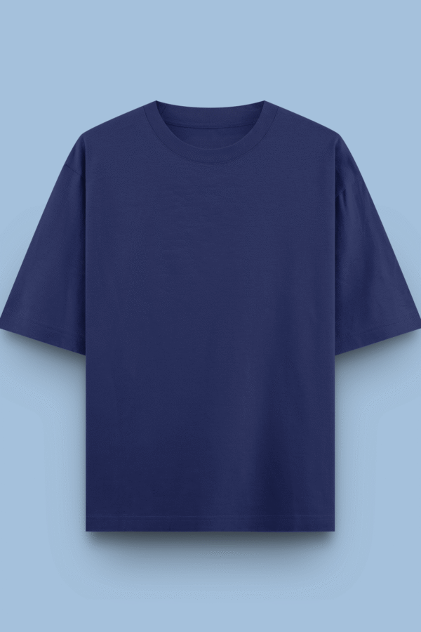royal blue plain solid tees | oversized fit men