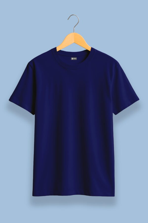 royal blue plain solid tees | regular fit men