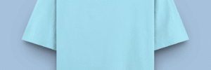 Baby Blue Plain Solid Tees | Oversized Fit Men