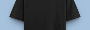 Black Plain Solid Tees | Oversized Fit Men