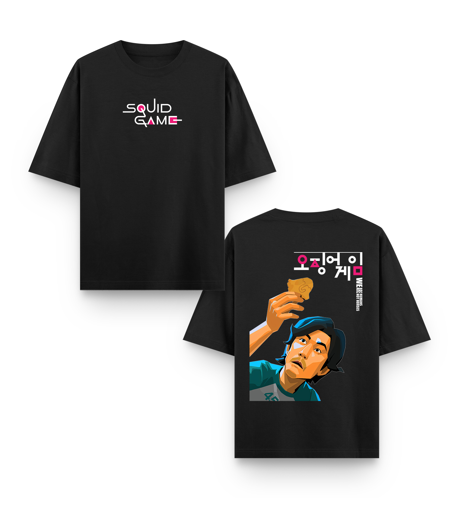 squid game unisex tess both side | oversize fit man squid game unisex tess both side | oversize fit man