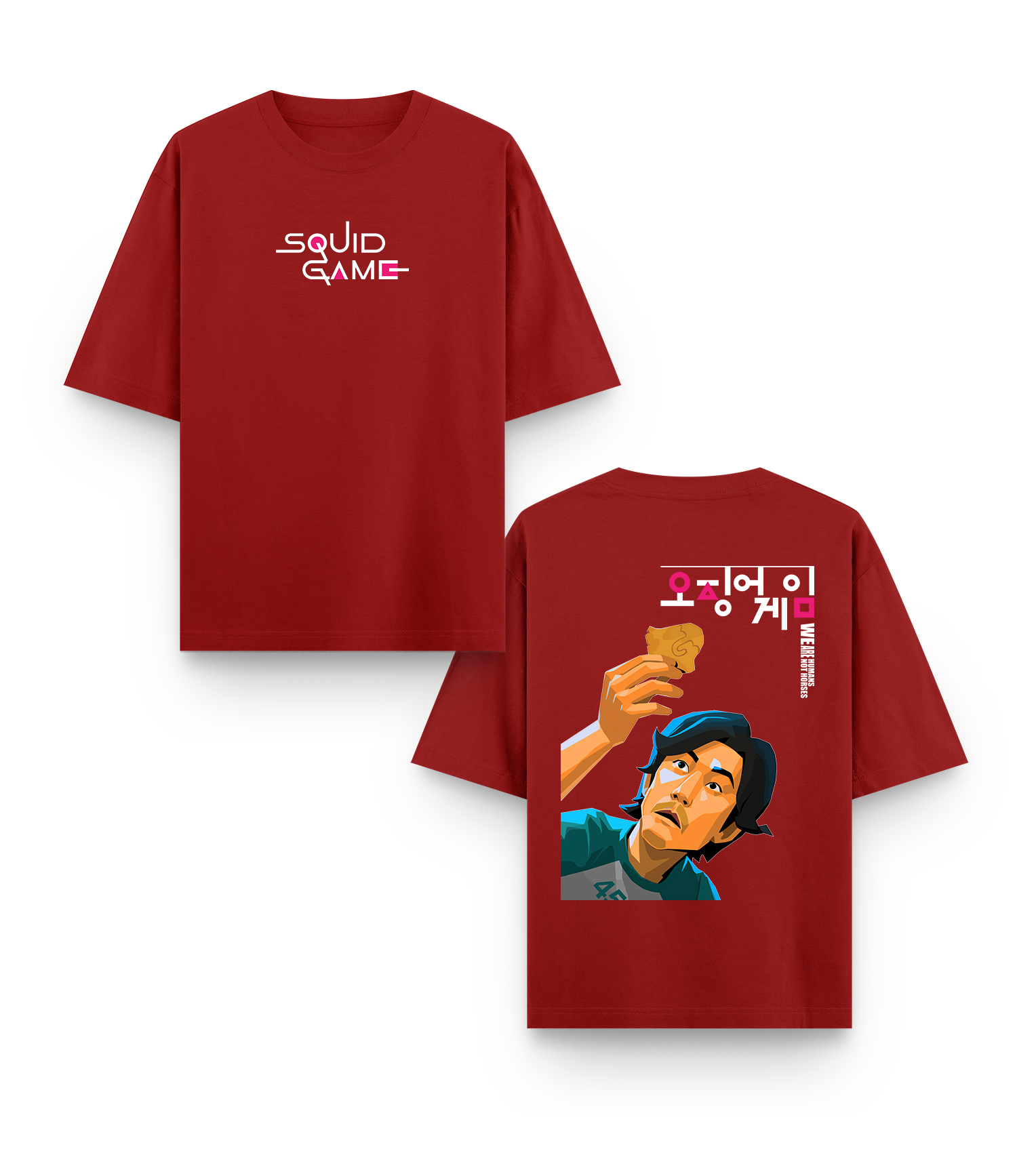 squid game unisex tess both side | oversize fit man squid game unisex tess both side | oversize fit man